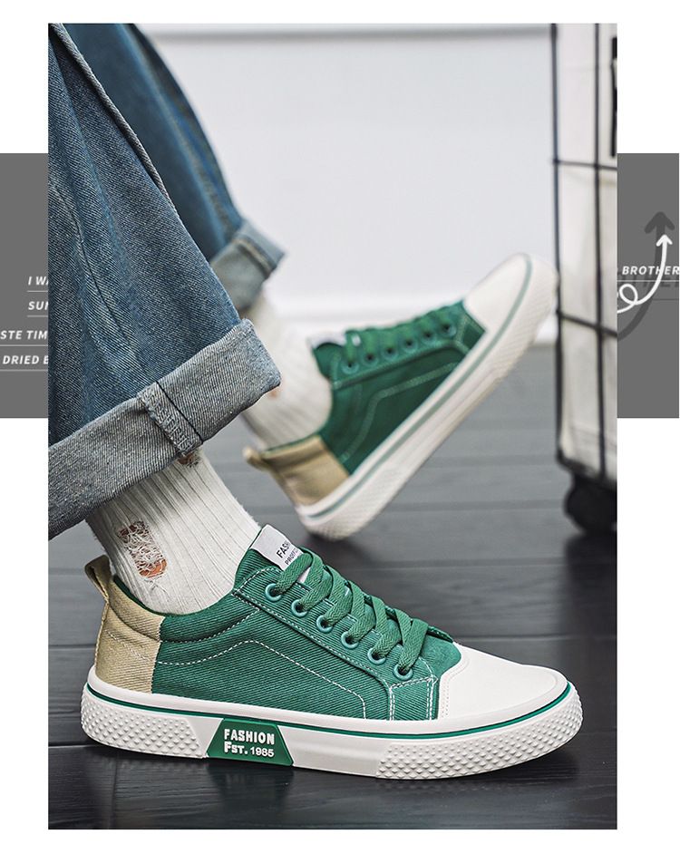 Size 48-41 men shoes canvas shoes men shoes sneakers contrast color shoes