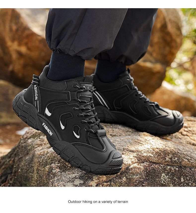 Men's Shoes 2026 New Style All-Match Casual Outdoor Hiking Shoes Wear-Resistant & Breathable Sports Workwear Safety Shoes