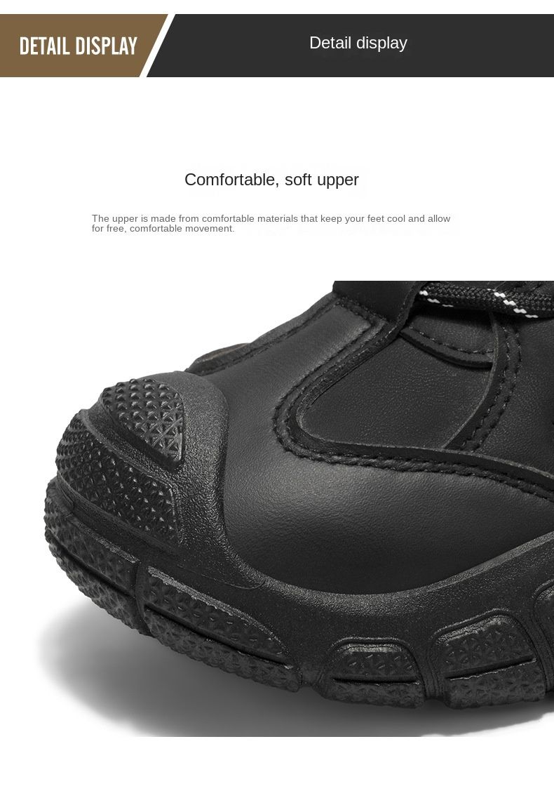 Men's Shoes 2026 New Style All-Match Casual Outdoor Hiking Shoes Wear-Resistant & Breathable Sports Workwear Safety Shoes