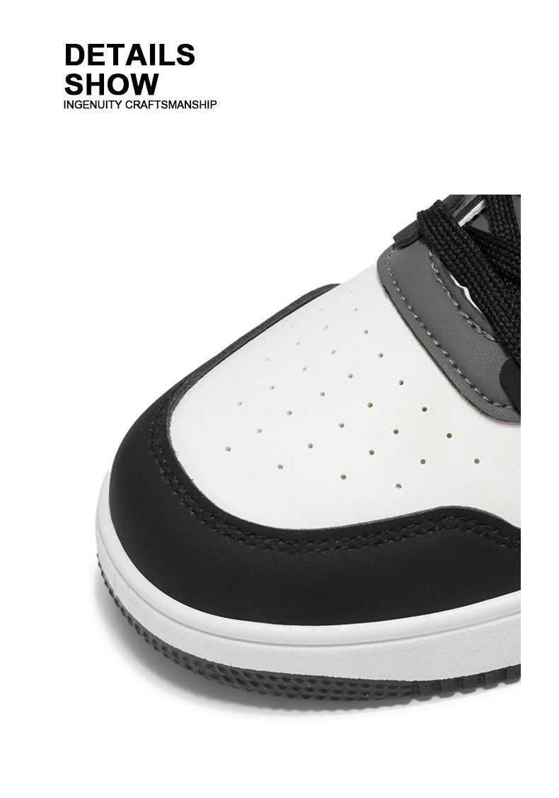 Wholesale 2026 Men's Breathable Casual Fashion Sneakers Black White Athletic Shoes Skateboarding