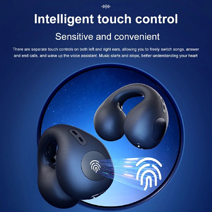 New Arrivals Bensoo Bone Conduction TWS Bluetooth Earpods Earphone Headphones Sport Eraphones Wired Eraphones Ear-Clip Erapods Earbuds pro Headset pods Bluetooth Earphones For All Mobile phones Ear