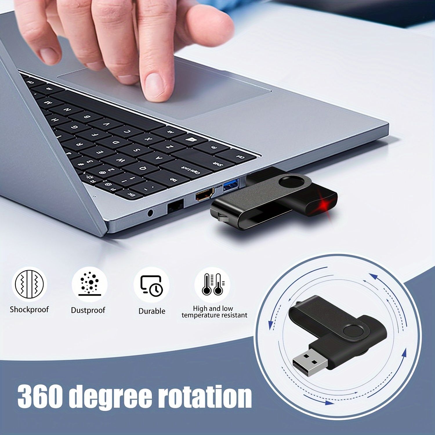 New Arrivals Bensoo High Speed 128GB USB Flash Drives U disk  USB2.0 U disk Portable Shockproof Metal128GB 64GB 32GB 16GB 8GB USB Flash Drive
