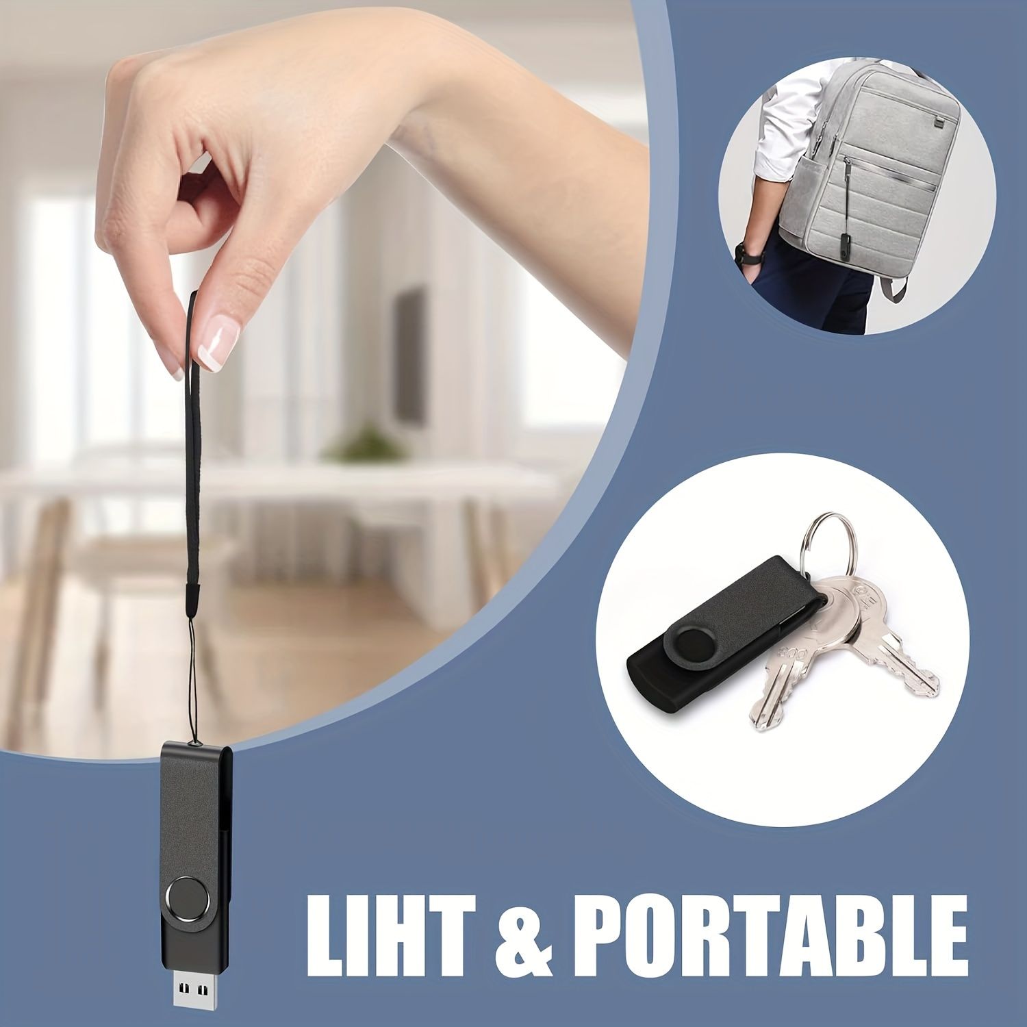 New Arrivals Bensoo High Speed 128GB USB Flash Drives U disk  USB2.0 U disk Portable Shockproof Metal128GB 64GB 32GB 16GB 8GB USB Flash Drive