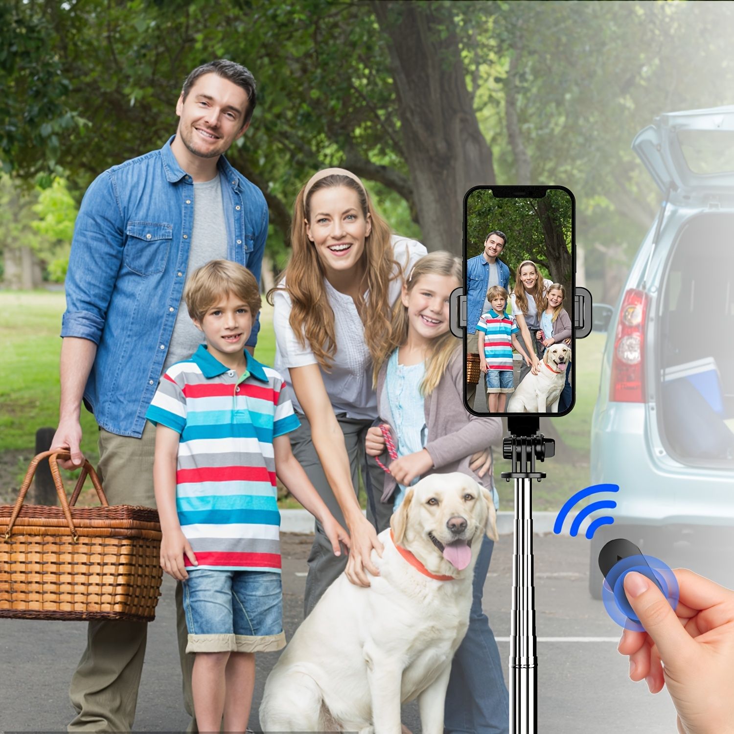 New Arrivals Bensoo Bluetooth Selfie Sticks 3 in 1 Mobile Phone Tripod Bracket Telescopic Selfie Stick Wireless Remote Control Tripod Bluetooth Live Mobile Phone Bracket Smartphones mobile phone