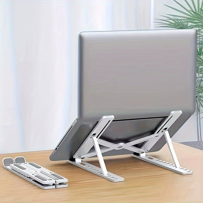 New Arrivals Bensoo Foldable Laptop Holder / ABS Plastic Laptop Stand Tablet Holder Mounts Portable Notebook Laptop Mounts Support Base Holder Adjustable Riser Cooling Bracket