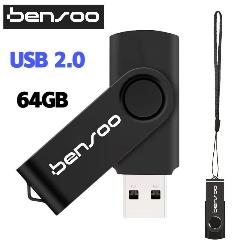 New Arrivals Bensoo High Speed 128GB USB Flash Drives U disk  USB2.0 U disk Portable Shockproof Metal128GB 64GB 32GB 16GB 8GB USB Flash Drive