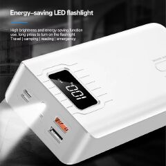 Bensoo 30000mAh Power Banks – High Capacity Portable Charger with LED Display and Fast Charging TypeC Micro USB for All Phone Tabletsl Mobile Phones smartphone Power Bank
