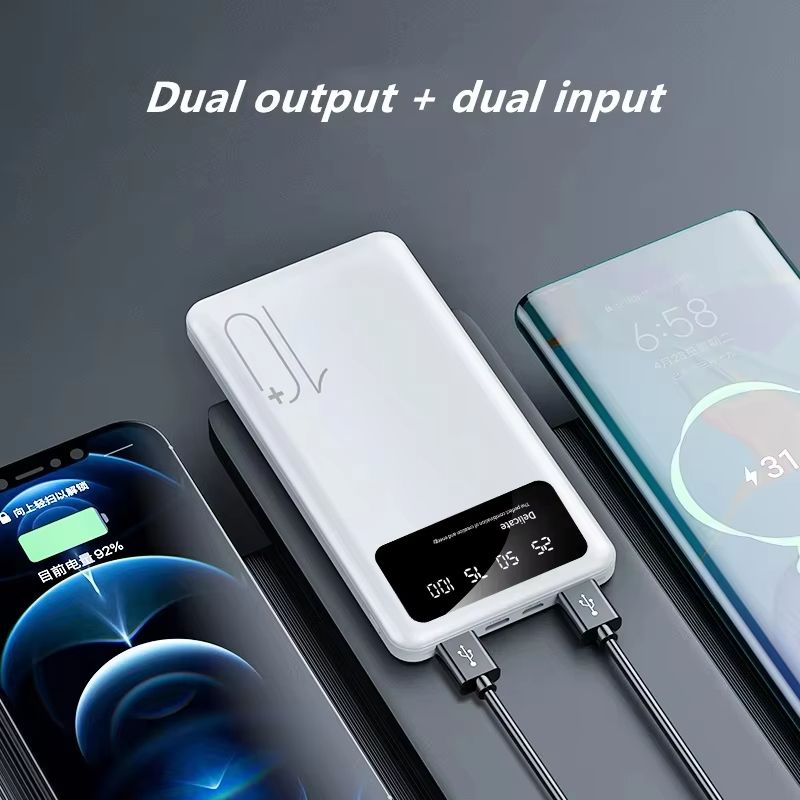 Bensoo 10000mAh Power Banks – High Capacity Portable Charger with LED Display and Fast Charging TypeC Micro USB for All Phone Tabletsl Mobile Phones smartphone Power Bank
