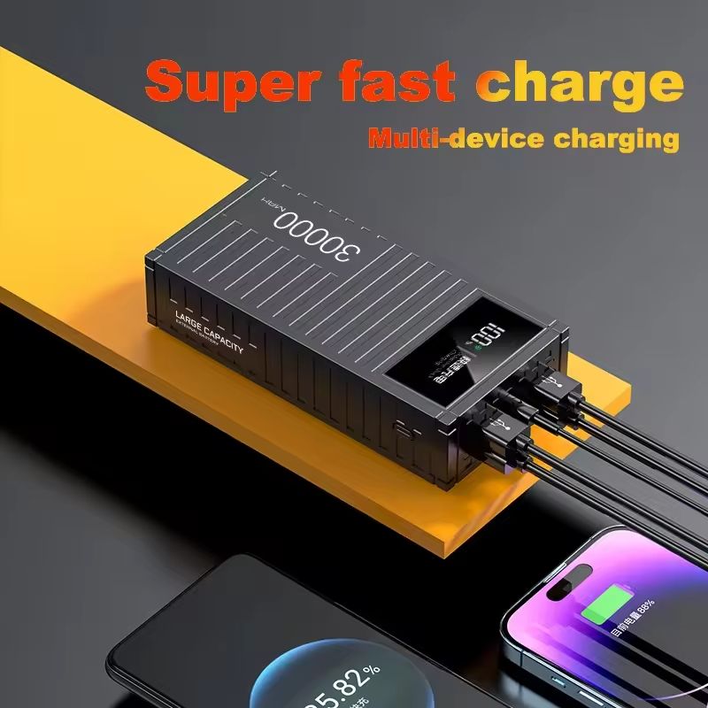 Bensoo 50000mAh Power Banks – High Capacity Portable Charger with LED Display and Fast Charging TypeC Micro USB for All Phone Tabletsl Mobile Phones Power Banks smartphone Power Bank