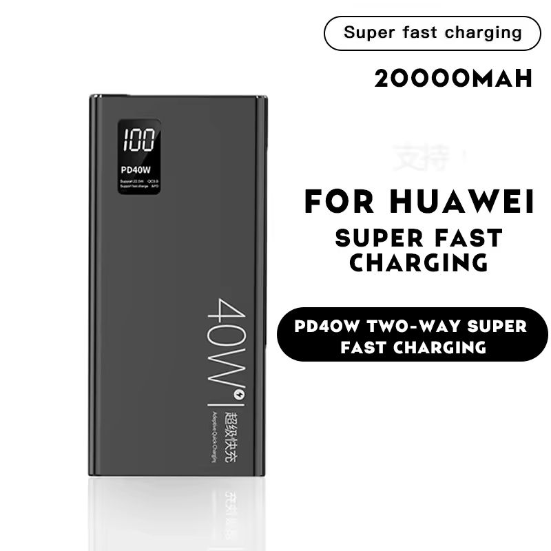 Bensoo 20000mAh Power Banks – High Capacity Portable Charger with LED Display and Fast Charging TypeC Micro USB for All Phone Tabletsl Mobile Phones  40W Super Fast Charger with PD 18W Inpu Smartphone