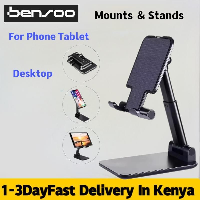 New Arrivals Bensoo Portable Mobile Phone Holders Tablet Stand for Phone, Angle Height Adjustable Phones Stand, Foldable Cell Phone Stand for Desk Mounts Stands for All Smart phone Mobile phones Table