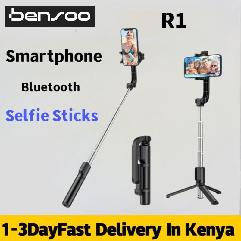 New Arrivals Bensoo Bluetooth Selfie Sticks 3 in 1 Mobile Phone Tripod Bracket Telescopic Selfie Stick Wireless Remote Control Tripod Bluetooth Live Mobile Phone Bracket Smartphones mobile phone