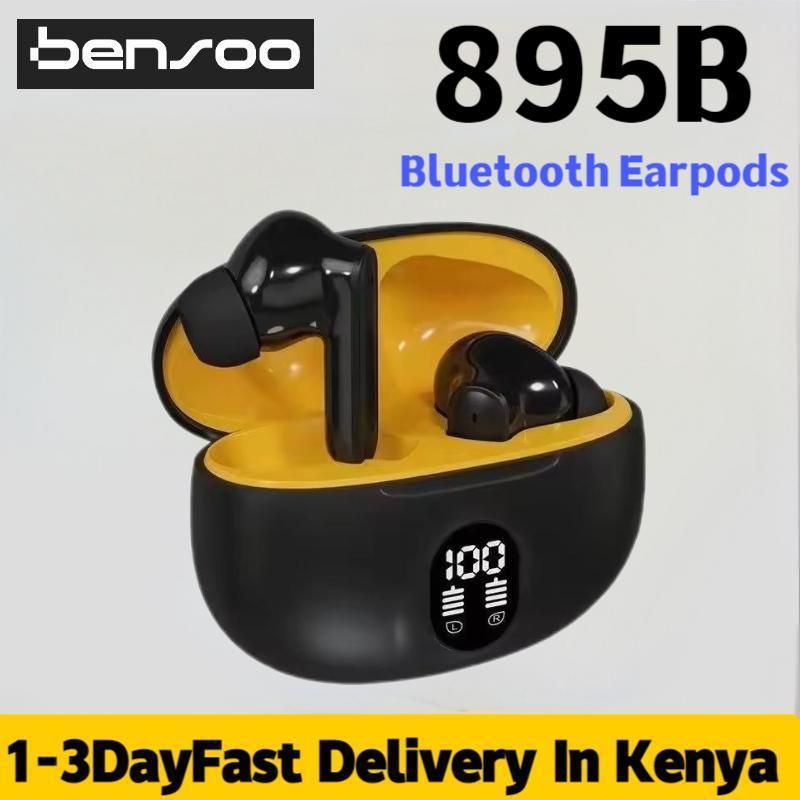 New Arrivals Bensoo 895B Trending Waterproof Wireless Earbuds TWS Bluetooth Earpods Earphone Headphones Sport Eraphones Wired Eraphones Erapods Sport Earbuds pro Headset pods Bluetooth Earphones