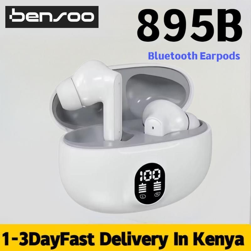 New Arrivals Bensoo 895B Trending Waterproof Wireless Earbuds TWS Bluetooth Earpods Earphone Headphones Sport Eraphones Wired Eraphones Erapods Sport Earbuds pro Headset pods Bluetooth Earphones