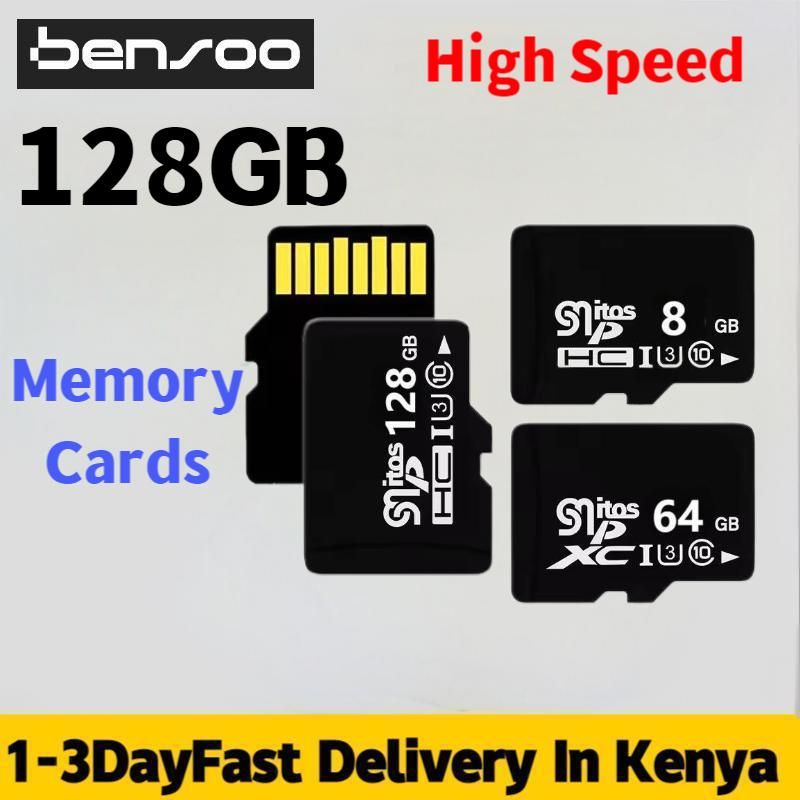 New Arrivals Bensoo 128GB High-Speed TF Micro SD Memory Cards For All Camera Smartphones Android Phones Mobile Phone PC  tablets 256GB 128GB 64GB 32GB 16GB 8GB Memory Card Driving Recorder