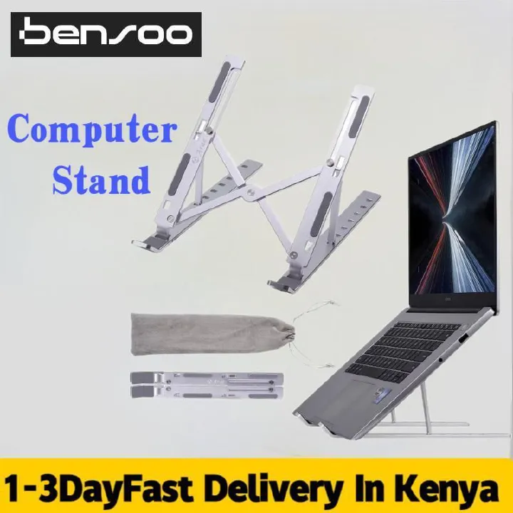 New Arrivals Bensoo Foldable Laptop Holder / ABS Plastic Laptop Stand Tablet Holder Mounts Portable Notebook Laptop Mounts Support Base Holder Adjustable Riser Cooling Bracket