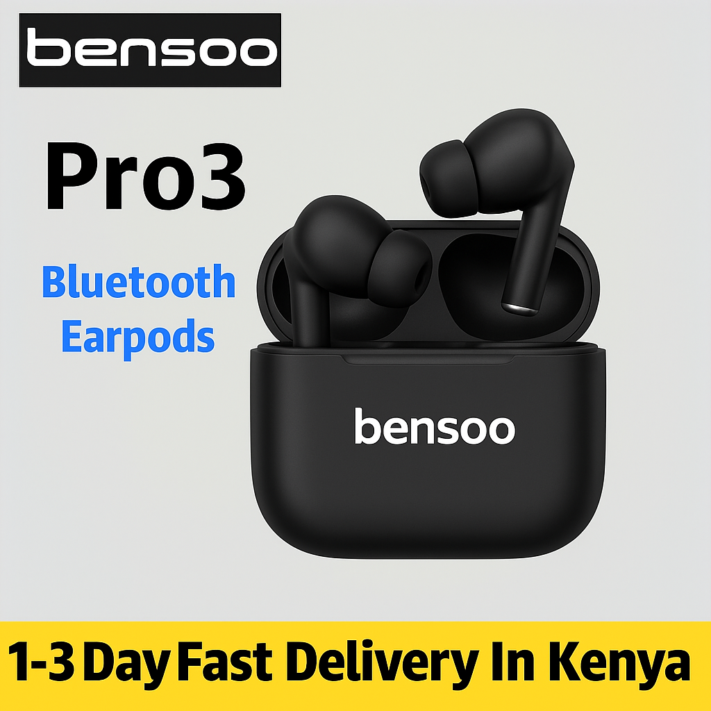 New Arrivals Bensoo Air Pro3 TWS Bluetooth Earpods Earphone Headphones Sport Eraphones Wired Eraphones Erapods Pro 3 Earbuds Headset pods Bluetooth Earphones For All Smartphones Mobile phone Table Ear