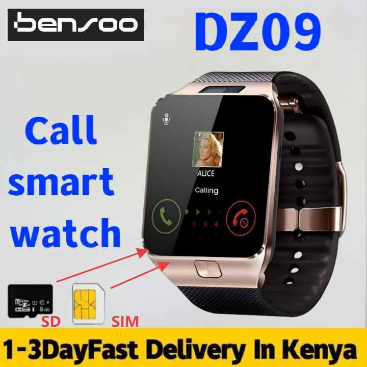 New Arrivals Bensoo DZ09 Smart Watch Sim Calling Hot Sell Mobile Phone Camera Bluetooth Smartwatch Smart Wristwatch  Fitness Tracking Waterproof sport Watches Smartwatches Mobile Phones  Accessories