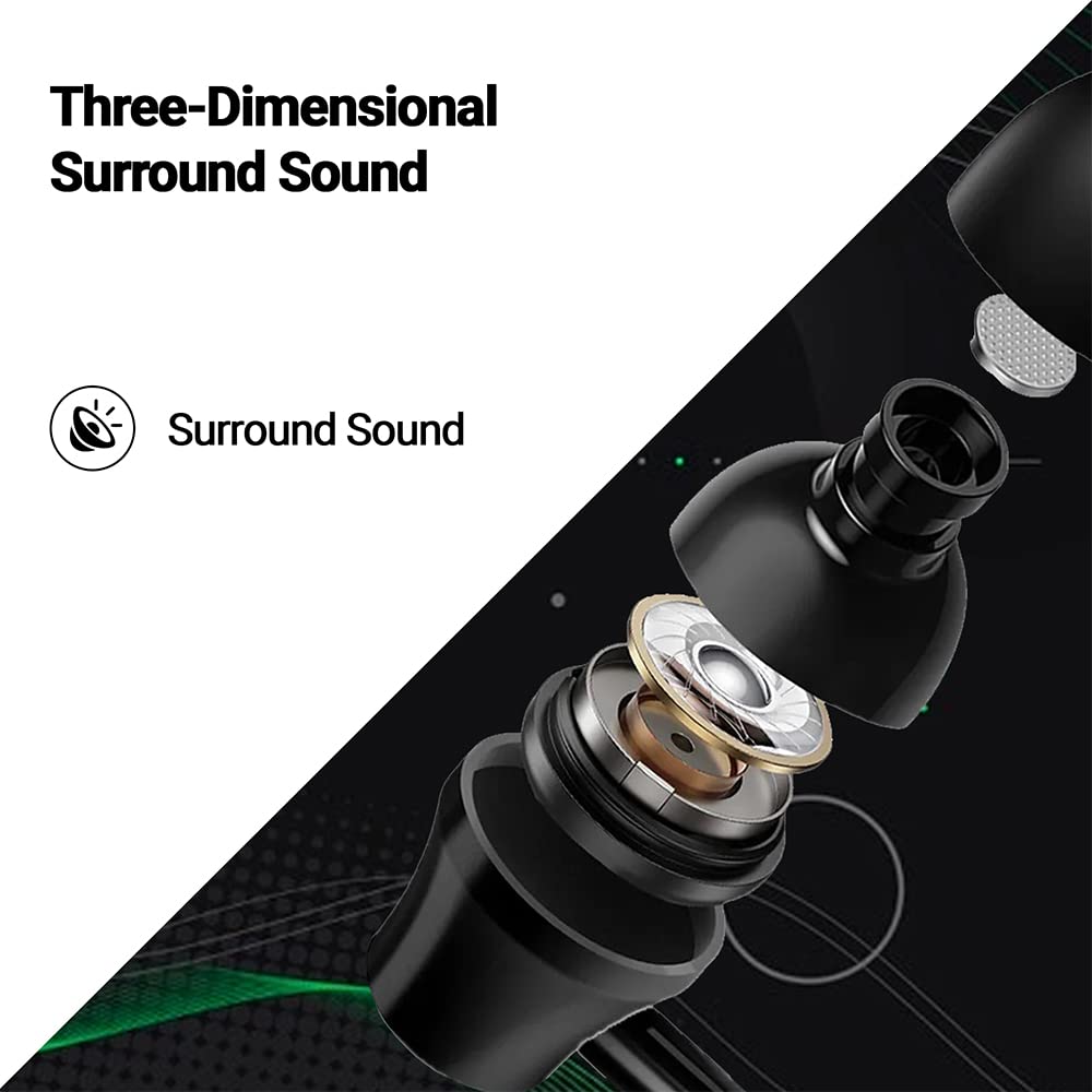 Lenovo QF320 Wired Headphones Earphones High-Fidelity Sound Ergonomic In-Ear Design Earplugs Wired Headphones Earpho Noise-Isolating 3.5mm Earphones Jack Comfortable Earbuds Durable for All Devices