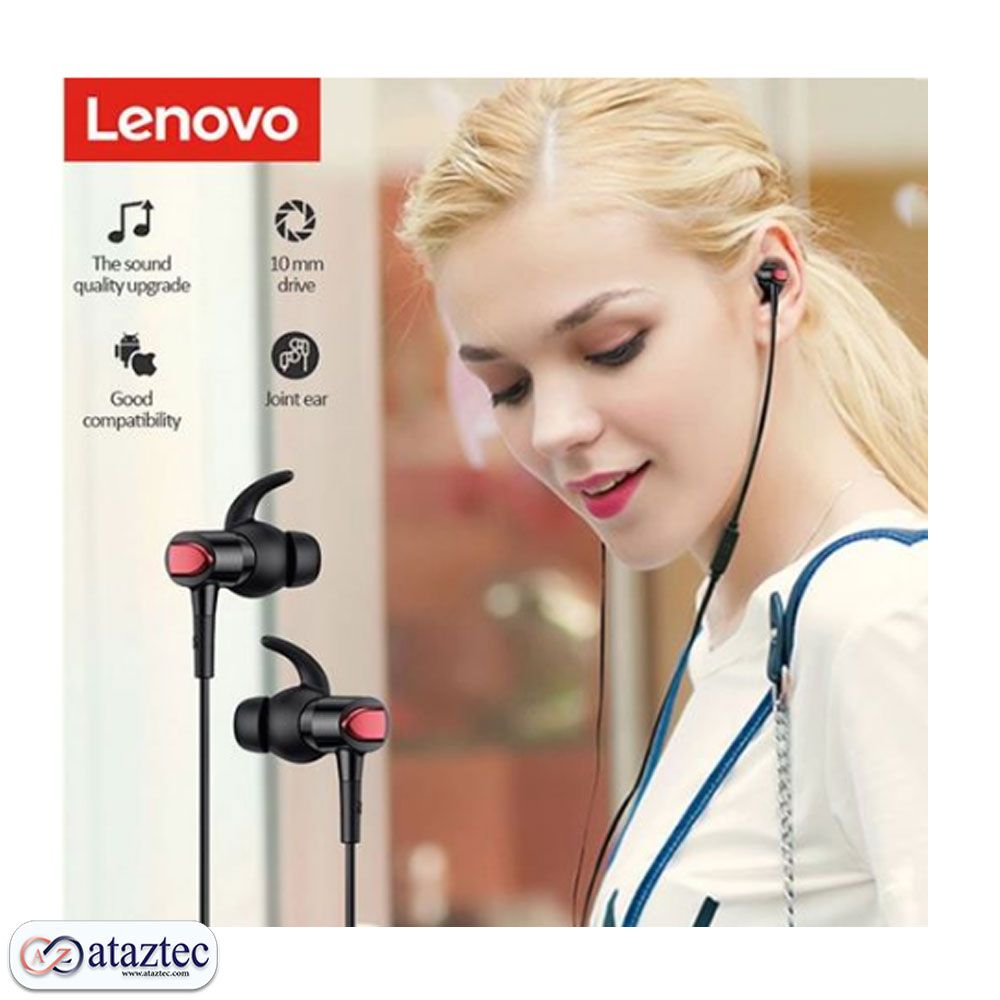 Lenovo QF300 Wired Headphones Earphones Clear Earphones Sound Deep Bass Ergonomic In-Ear Fit Noise Isolation 3.5mm Earplugs Jack Durable Earbuds Comfortable for All Devices
