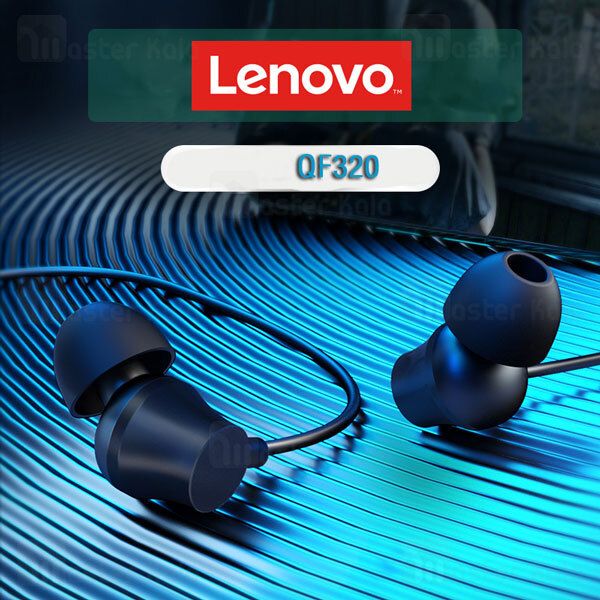 Lenovo QF320 Wired Headphones Earphones High-Fidelity Sound Ergonomic In-Ear Design Earplugs Wired Headphones Earpho Noise-Isolating 3.5mm Earphones Jack Comfortable Earbuds Durable for All Devices