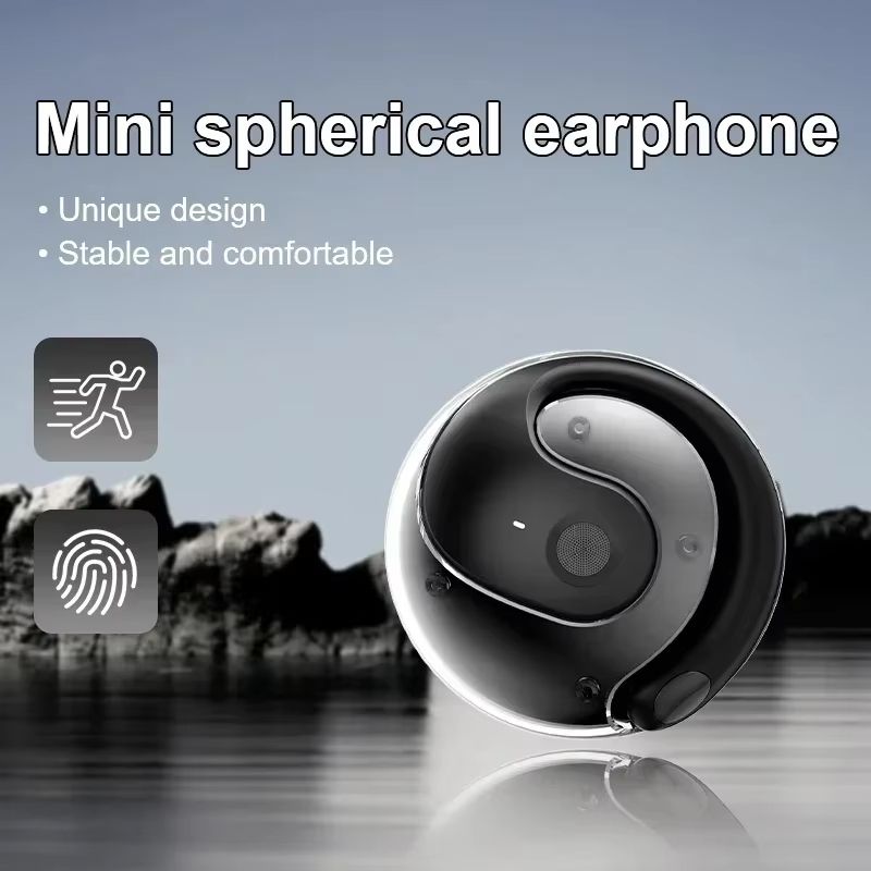 Bensoo Little Coconut Ball Wireless Earphones with Microphone Bluetooth Earphones HiFi Stereo Earphones Smart Touch Sports Waterproof Earphones