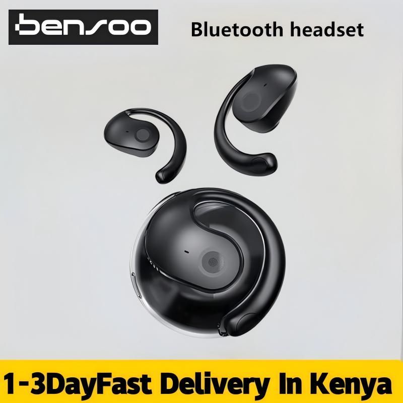 Bensoo Little Coconut Ball Wireless Earphones with Microphone Bluetooth Earphones HiFi Stereo Earphones Smart Touch Sports Waterproof Earphones