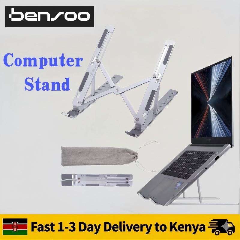 New Arrivals Bensoo Foldable Laptop Holder / ABS Plastic Laptop Stand Tablet Holder Mounts Portable Notebook Laptop Mounts Support Base Holder Adjustable Riser Cooling Bracket