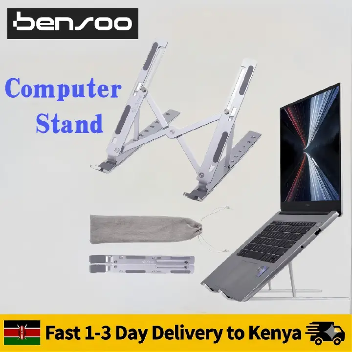 New Arrivals Bensoo Foldable Laptop Holder / ABS Plastic Laptop Stand Tablet Holder Mounts Portable Notebook Laptop Mounts Support Base Holder Adjustable Riser Cooling Bracket