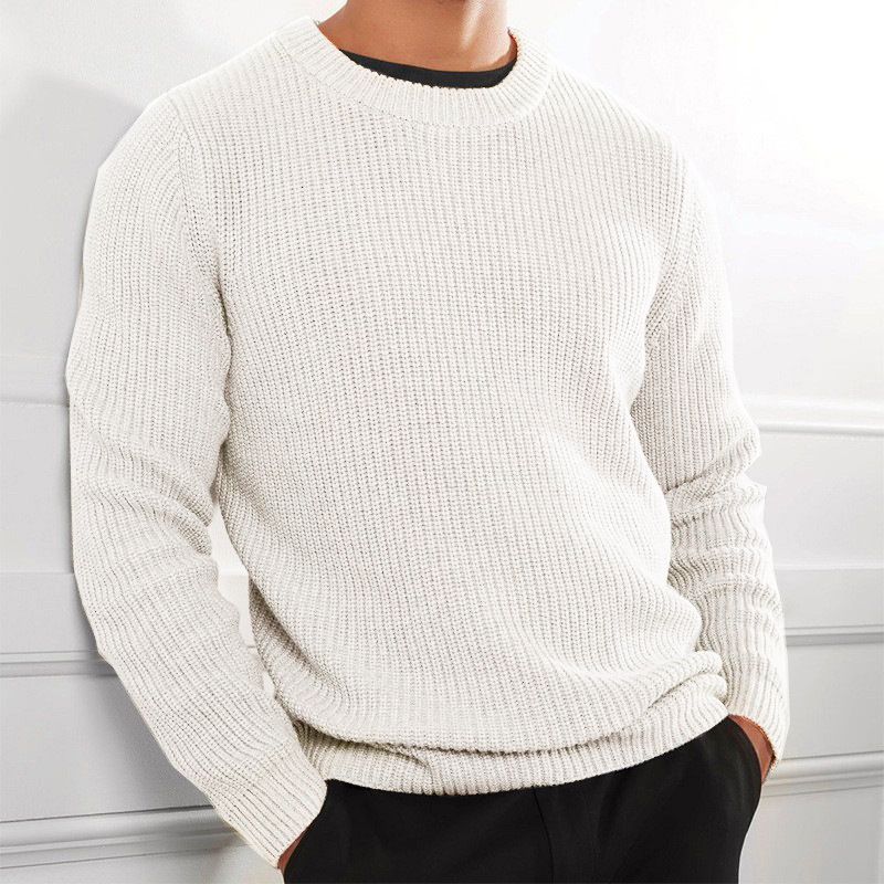 Fashion Jumper Wholesale Multi-color Color Long Sleeve Knitwear Crew Neck Pullover Men's Sweaters