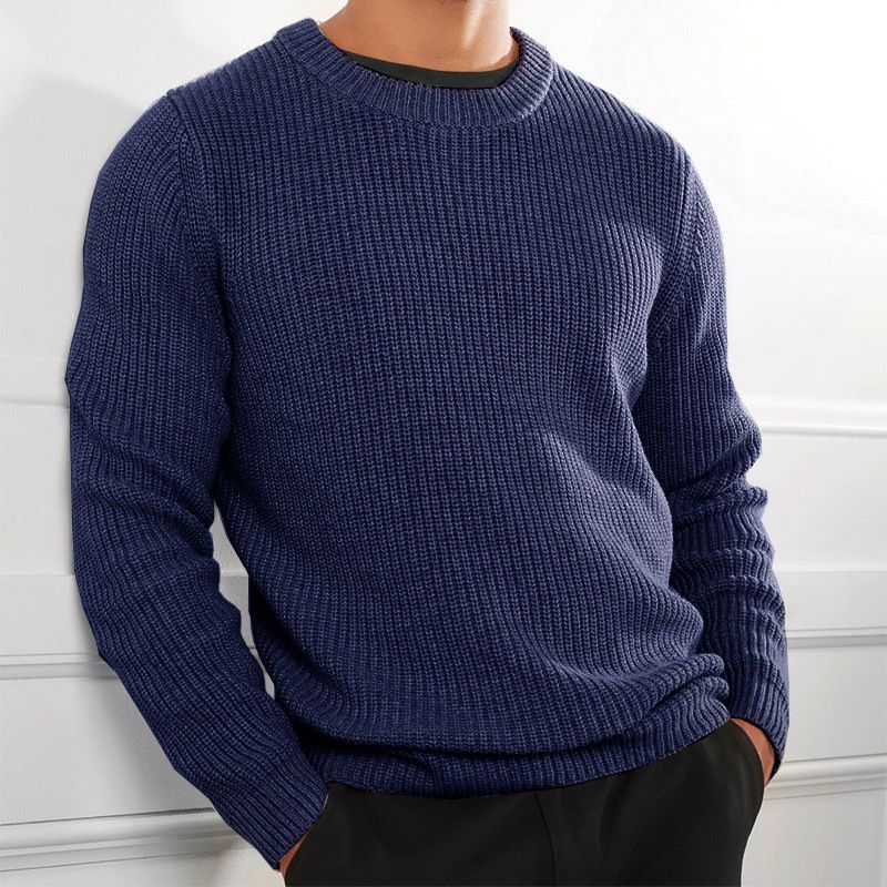 Fashion Jumper Wholesale Multi-color Color Long Sleeve Knitwear Crew Neck Pullover Men's Sweaters