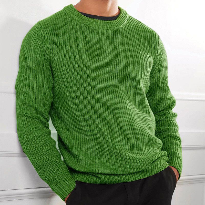 Fashion Jumper Wholesale Multi-color Color Long Sleeve Knitwear Crew Neck Pullover Men's Sweaters