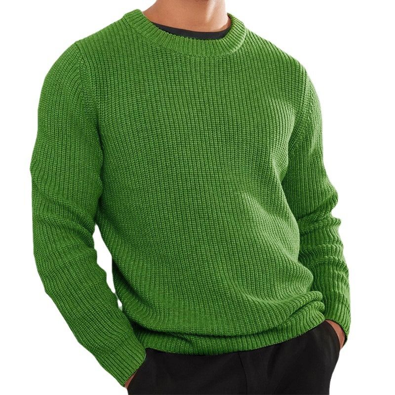 Fashion Jumper Wholesale Multi-color Color Long Sleeve Knitwear Crew Neck Pullover Men's Sweaters