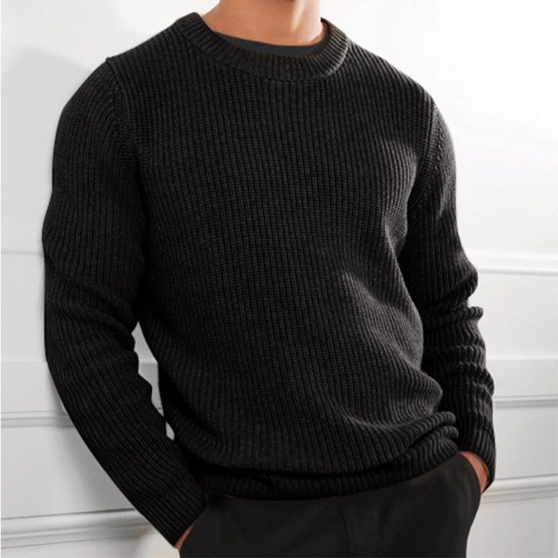 Fashion Jumper Wholesale Multi-color Color Long Sleeve Knitwear Crew Neck Pullover Men's Sweaters