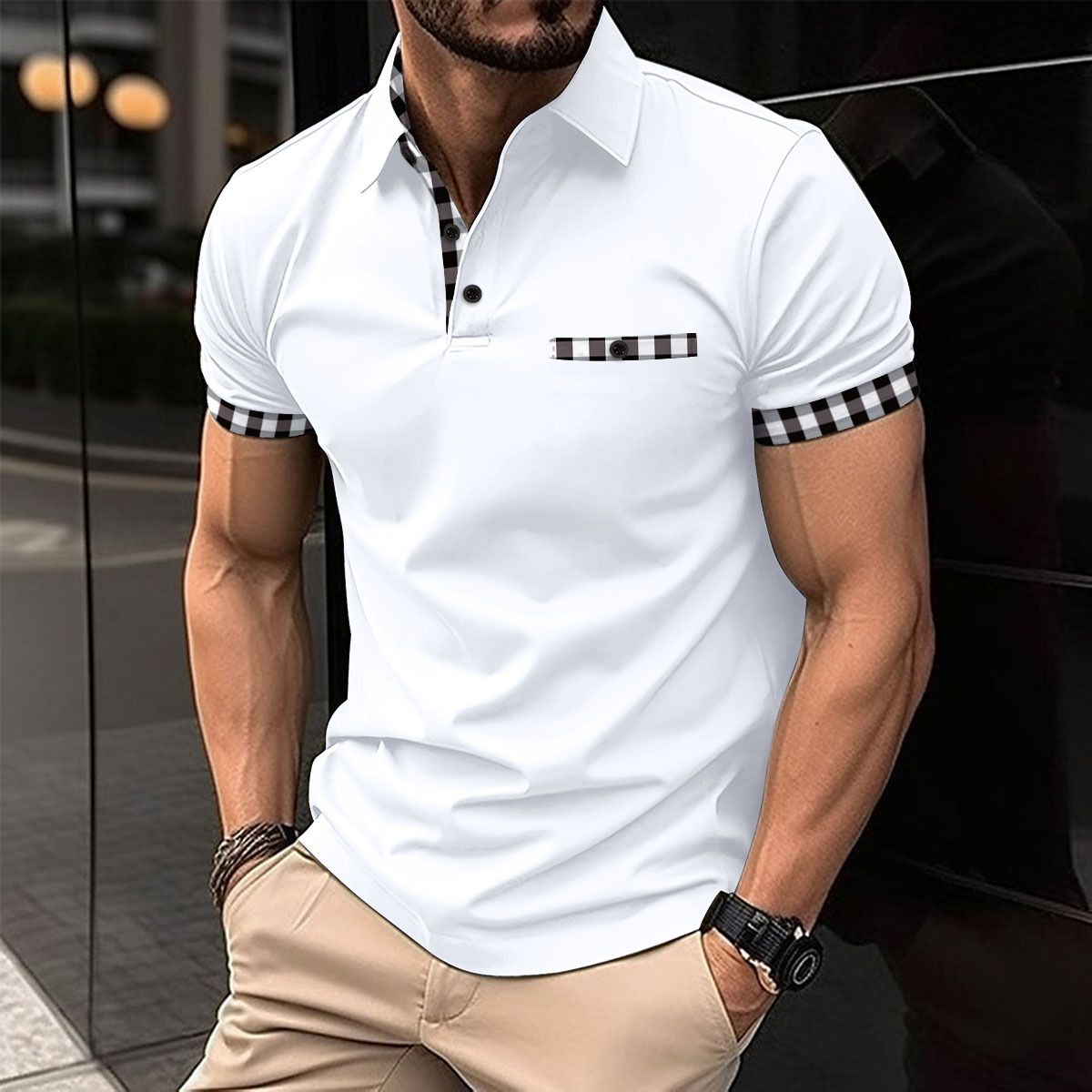 Hot Sale Men's Polo Shirts High Quality Short Sleeve Plus Size Men's Shirts Polo T-Shirts