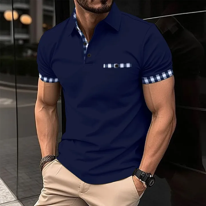 Hot Sale Men's Polo Shirts High Quality Short Sleeve Plus Size Men's Shirts Polo T-Shirts