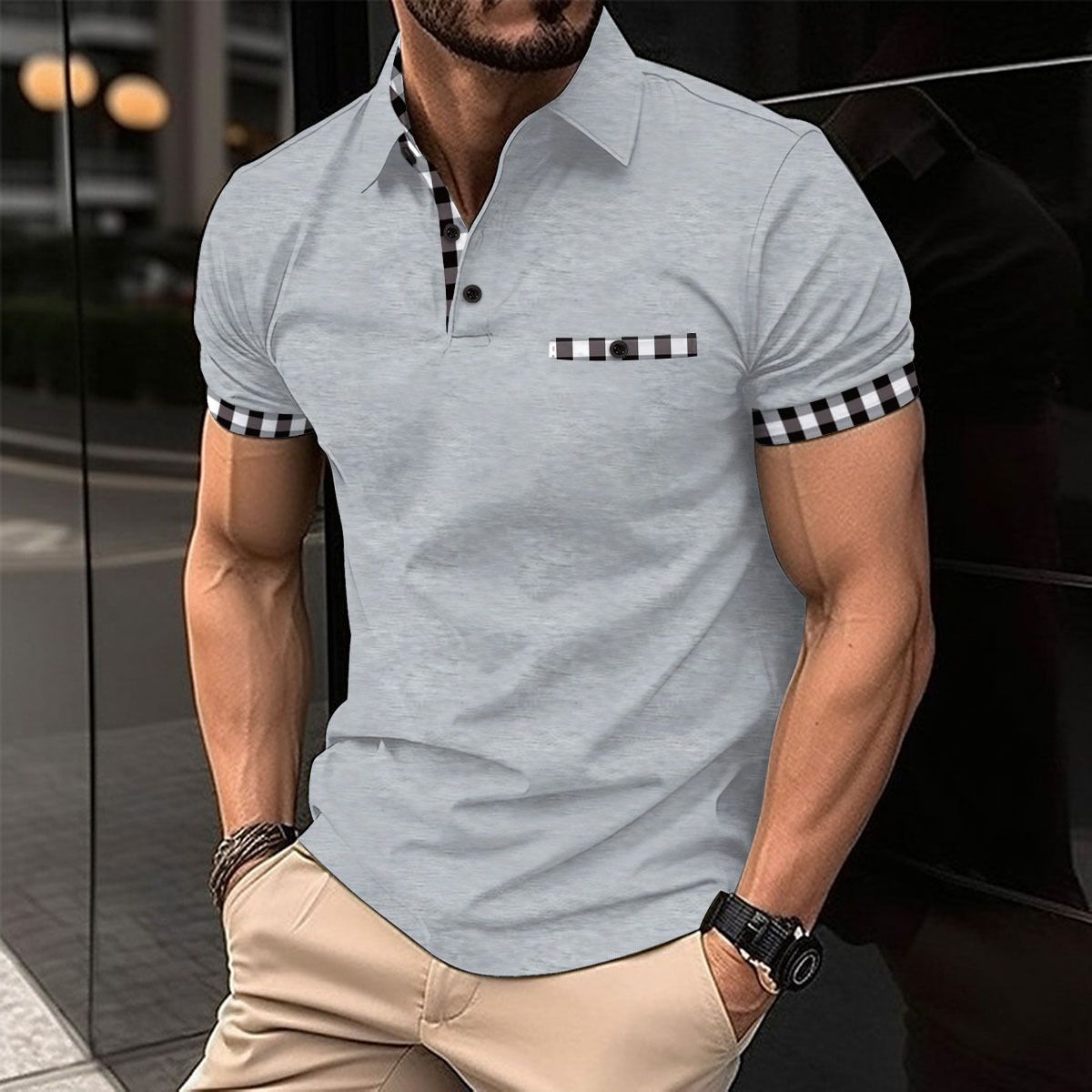 Hot Sale Men's Polo Shirts High Quality Short Sleeve Plus Size Men's Shirts Polo T-Shirts