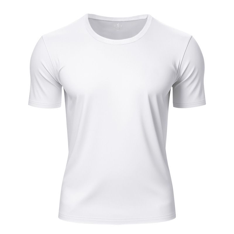 Men Athleisure Lifestyle Fitness T Shirt Mens Sport Clothing Workouts Round Bottom T Shirt