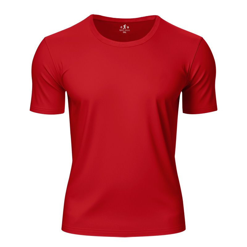 Men Athleisure Lifestyle Fitness T Shirt Mens Sport Clothing Workouts Round Bottom T Shirt