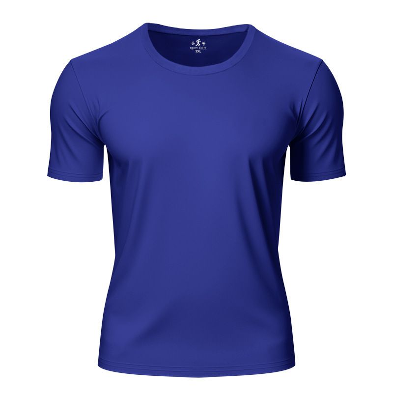 Men Athleisure Lifestyle Fitness T Shirt Mens Sport Clothing Workouts Round Bottom T Shirt