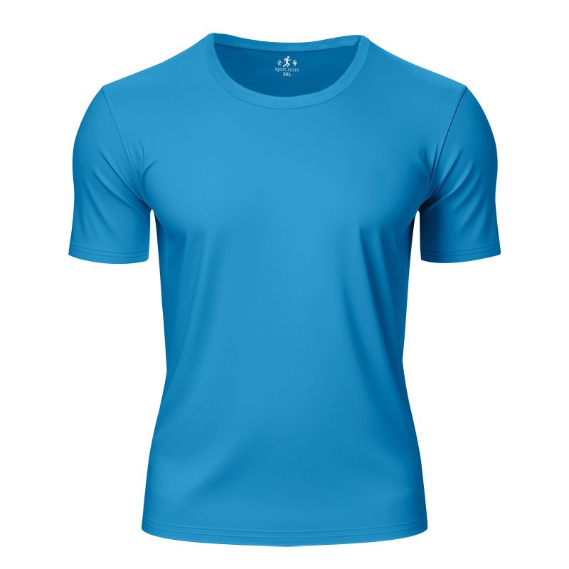 Men Athleisure Lifestyle Fitness T Shirt Mens Sport Clothing Workouts Round Bottom T Shirt