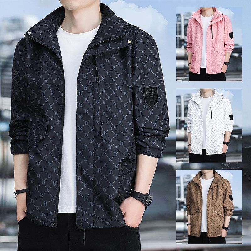 Stylish Colorful Casual Sports Windproof Waterproof Men's Long Sleeve Sunblock Yoga Jacket Coats
