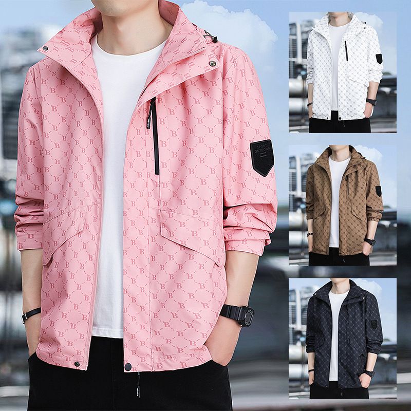 Stylish Colorful Casual Sports Windproof Waterproof Men's Long Sleeve Sunblock Yoga Jacket Coats