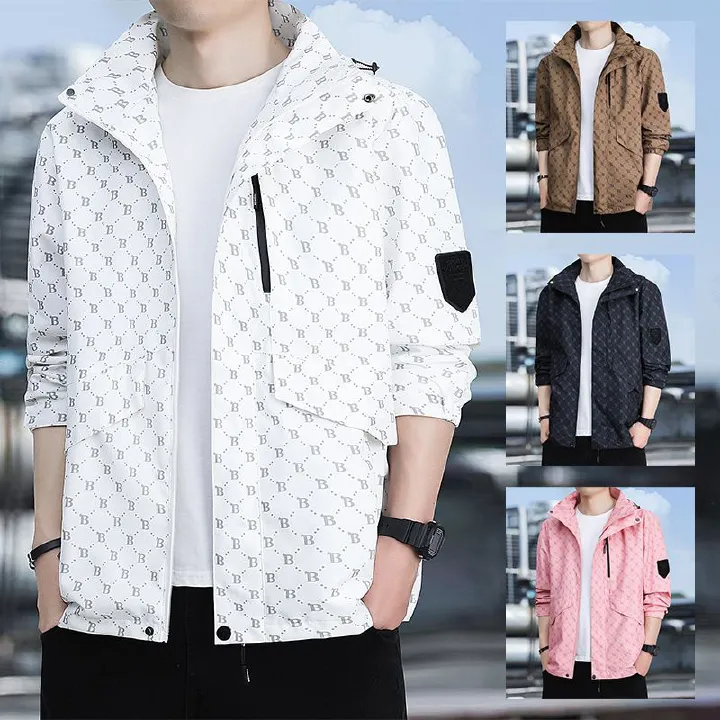 Stylish Colorful Casual Sports Windproof Waterproof Men's Long Sleeve Sunblock Yoga Jacket Coats