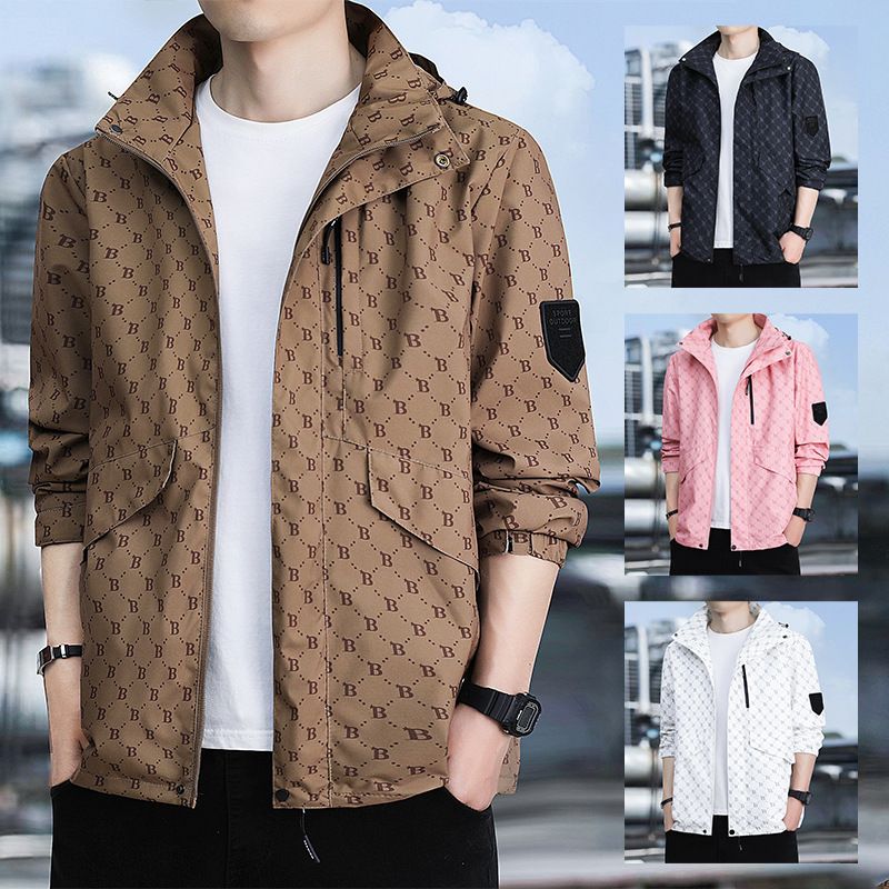 Stylish Colorful Casual Sports Windproof Waterproof Men's Long Sleeve Sunblock Yoga Jacket Coats