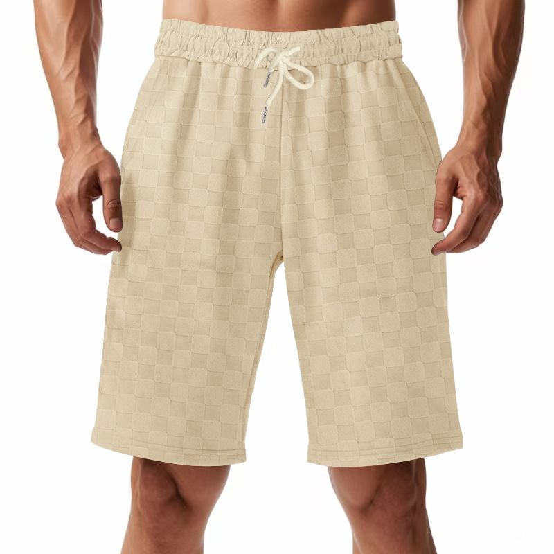 Men Lattice Sport Pants Male Sweat Pant Drawstring Casual Summer Athletic Workout Custom  Men's Clothing  Bottoms  Shorts