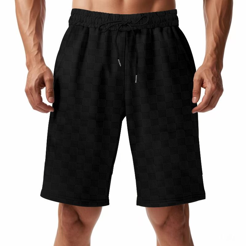 Men Lattice Sport Pants Male Sweat Pant Drawstring Casual Summer Athletic Workout Custom  Men's Clothing  Bottoms  Shorts