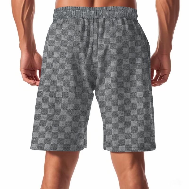 Men Lattice Sport Pants Male Sweat Pant Drawstring Casual Summer Athletic Workout Custom  Men's Clothing  Bottoms  Shorts