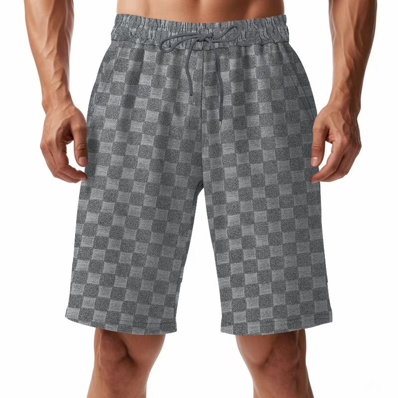 Men Lattice Sport Pants Male Sweat Pant Drawstring Casual Summer Athletic Workout Custom  Men's Clothing  Bottoms  Shorts