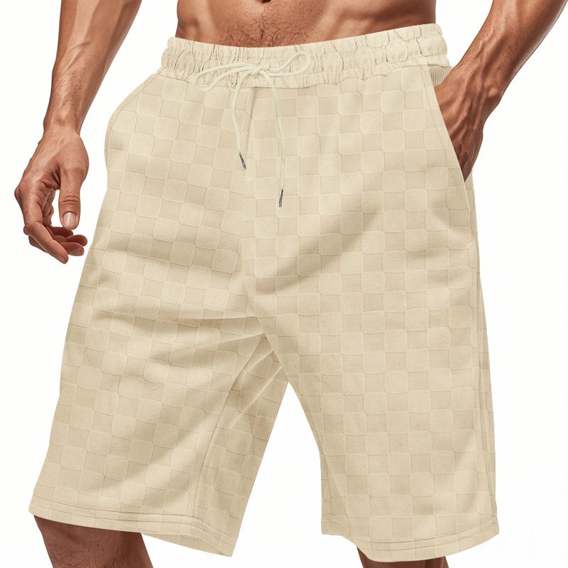 Men Lattice Sport Pants Male Sweat Pant Drawstring Casual Summer Athletic Workout Custom  Men's Clothing  Bottoms  Shorts